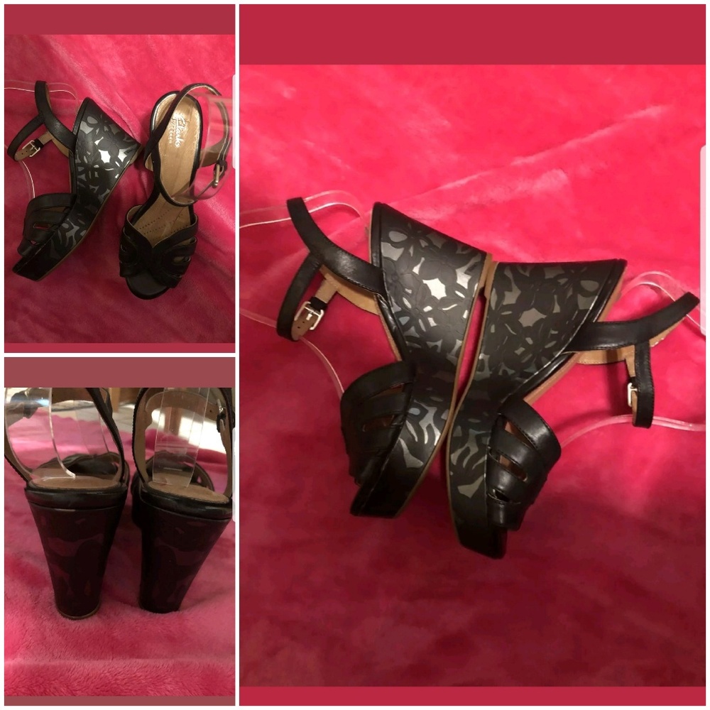 Clarks wedge sandals